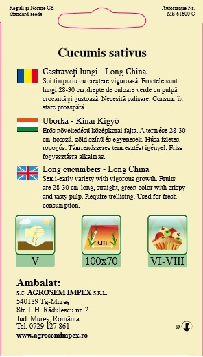 Castraveti lungi Long China 1.5gr [2]