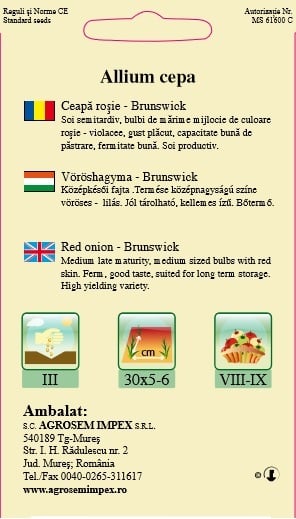 Ceapa rosie Brunswick 2gr [2]