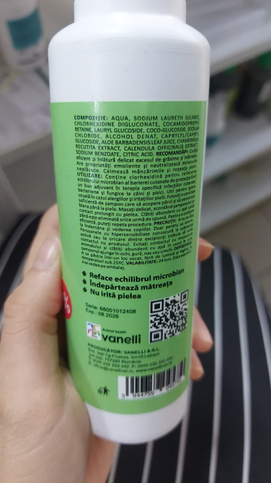 Dermovan sampon cu clorhexidina 4% 200ml [2]