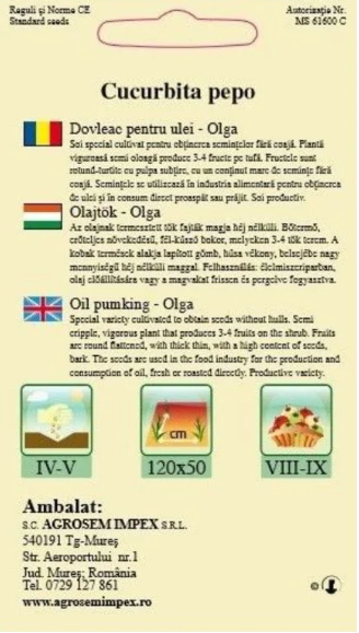 Dovleac pentru ulei Olga 1.5g [2]