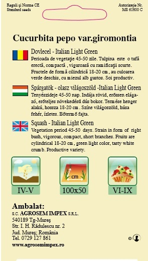 Dovlecel Italian Light Green 3gr [2]