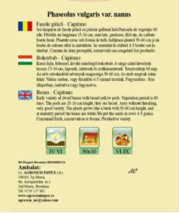 Fasole Pitica galbena Capitano 50gr [2]