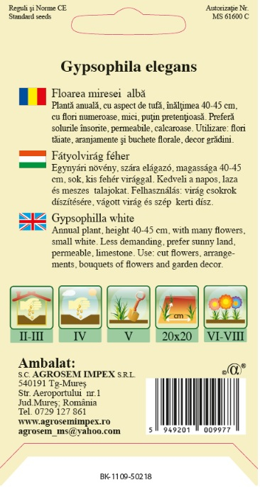 Floarea miresei albă 0.5gr [2]