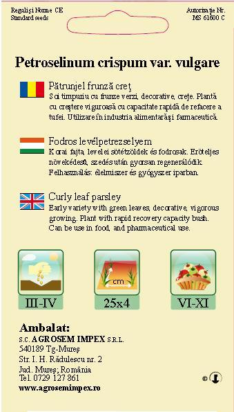 Patrunjel frunze cret 4gr [2]