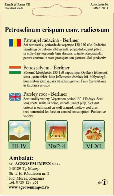 Patrunjel radacina Berliner 5gr [2]