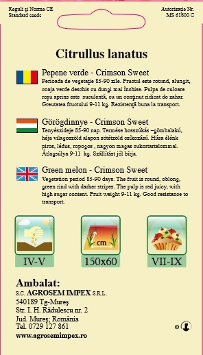 Pepene verde Crimson Sweet 2gr [2]