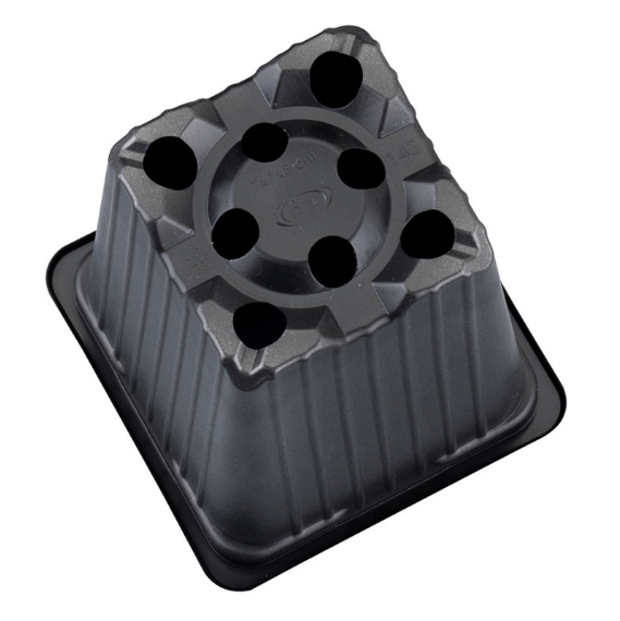 Pahar patrat 7x7x8cm, pp, negru [2]