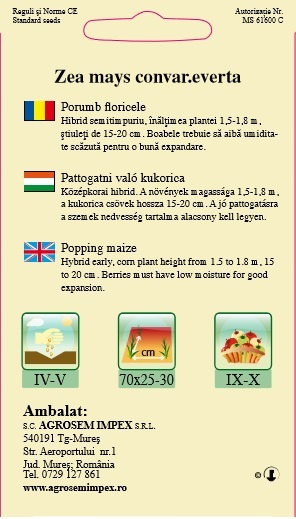 Porumb Popcorn 10gr [2]