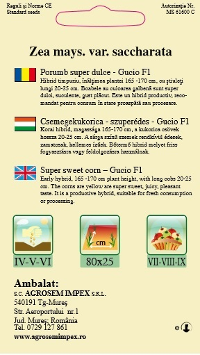 Porumb super dulce Gucio F1 3gr [2]