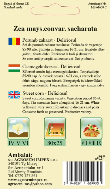 Porumb zaharat Deliciosul 10g [2]