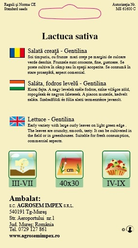 Salata creata Gentilina 1.5gr [2]