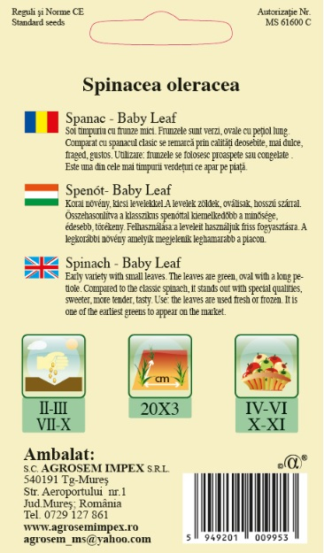 Spanac baby leaf 8gr [2]