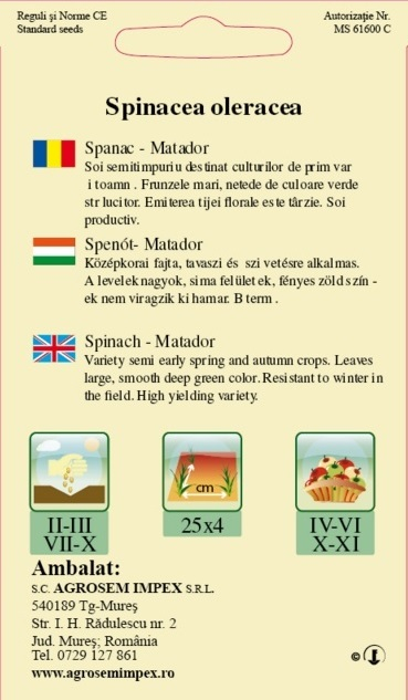 Spanac Matador 1kg [2]