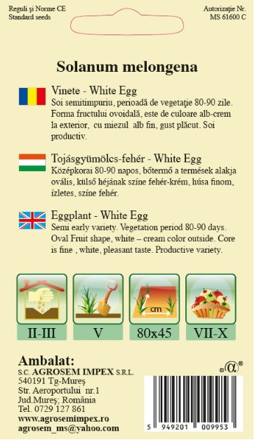 Vinete albe White Egg 0.3gr [2]