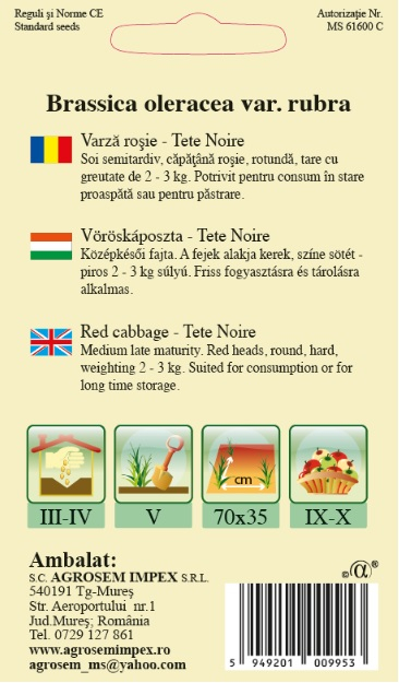 Varză roşie Tete Noire 1.5gr [2]