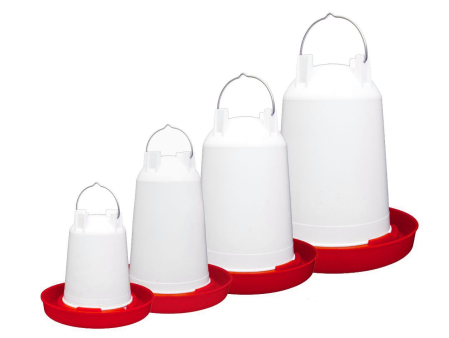 Adăpători - Adapatoare pasari 3l alb/rosu