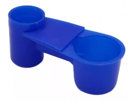 Adăpători - Adapatoare pentru pui tip capac pentru sticla, albastra, 100mm
