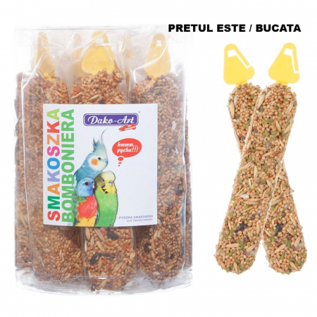 Papagali - Batoane pasari seminte/fructe, 1 bucata