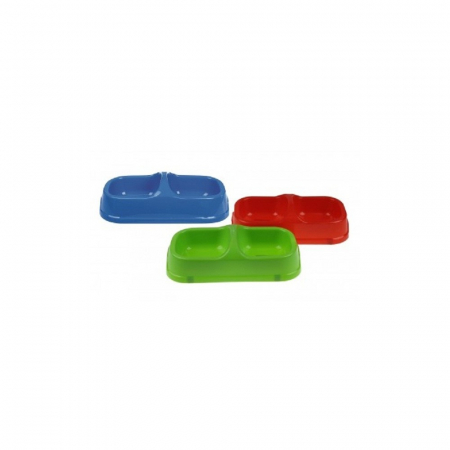 Animale de companie - Castron pvc dublu dimensiuni 2x0.20 litri