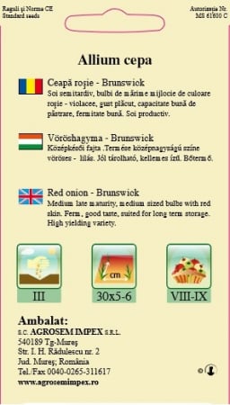 Ceapa rosie Brunswick 2gr [1]