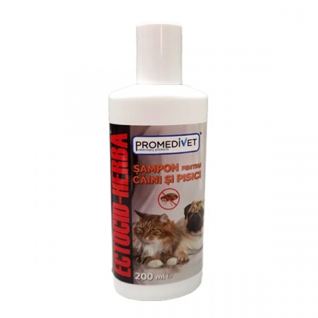 Accesorii - Ectocid Herba sampon antiparazitar caini pisici 200ml