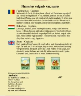 Fasole Pitica galbena Capitano 40gr [1]