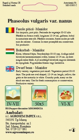 Fasole pitica galbena Maxidor 100gr [1]