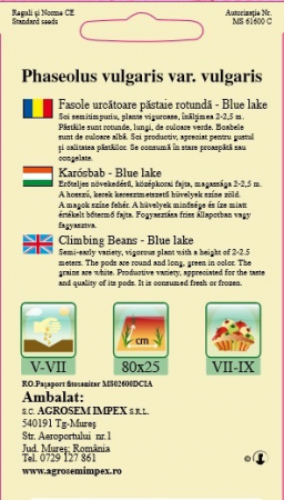 Fasole verde urcatoare Blue Lake 10gr [1]