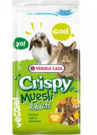 Hrana iepuri pitici Crispy Muesli Rabbits 2.75 kg + 400gr BONUS - Versele Laga [0]