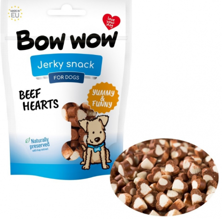 Animale de companie - Inimioare Bow & Wow 80g