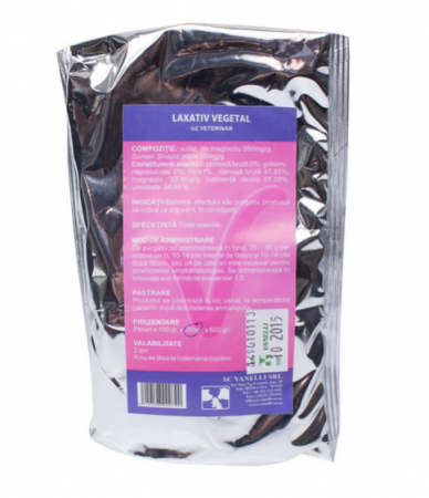 Suplimente si produse de uz veterinar - Laxativ vegetal 250gr