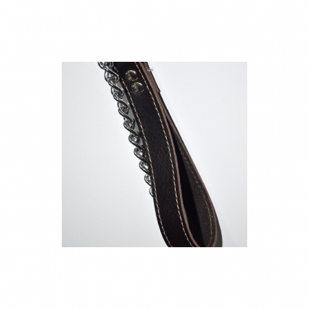 Accesorii - Lesa lant 3 mm/1,20 m & maner piele negru