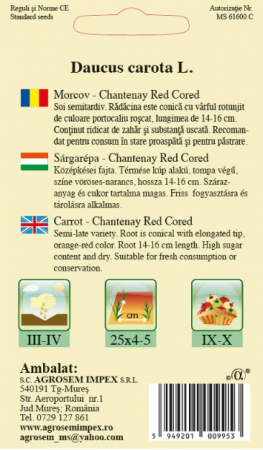 Morcov Chantenay Red Cored 5gr [1]