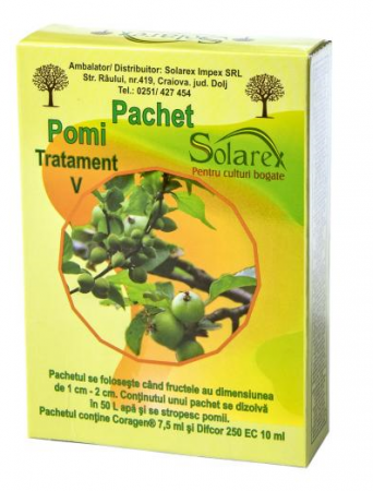 Pesticide - Pachet V tratament insecticid pomi pentru 50l apa