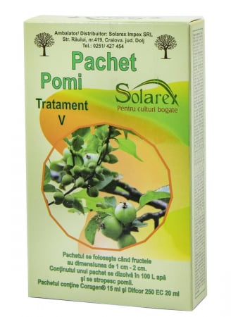 Pesticide - Pachet V tratament insecticid pomi pentru 100l apa