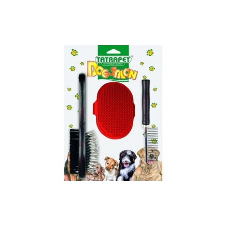 Accesorii - Set 3 buc pieptan/perie/manusa