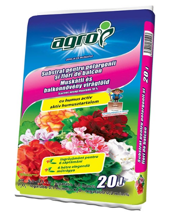 Unelte si accesorii de gradina - Substrat muscate si flori balcon 20L
