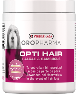 Animale de companie - Supliment pentru caini impotriva caderii parului Opti Hair 130g - Versele Laga