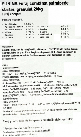 Uni pasari acvatice(Palmipede), rate si gaste pornire, granulat 20kg [1]