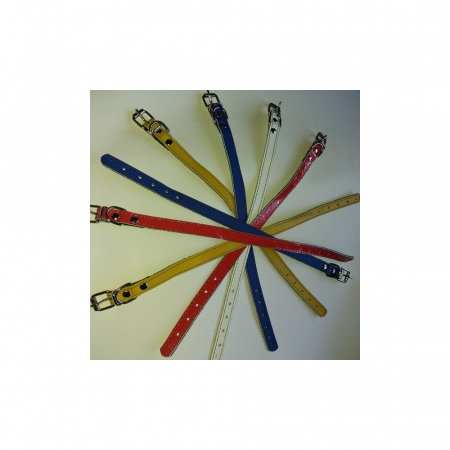 Animale de companie - Zgarda piele 1,5 cm/35 cm nr 1 mix color