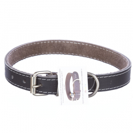 Animale de companie - Zgarda piele 2,0 cm/45 cm nr 2 negru