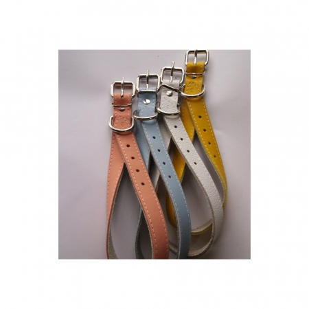 Animale de companie - Zgarda piele 2,3 cm/50 cm nr 3 mix color