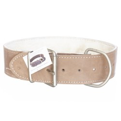 Animale de companie - ZGARDA PIELE LATA&GROASA 5 CM/70 CM MARO-