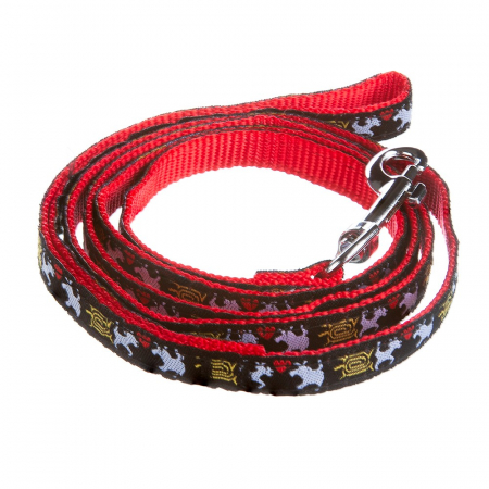 Animale de companie - Zgarda textila & lesa 10 mm