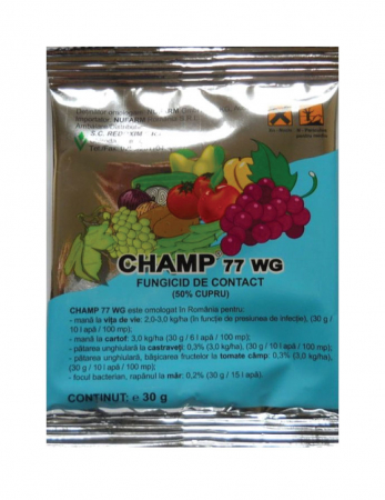 Pesticide - Fungicid baza de cupru Champ 77 WG 30 g