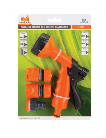 Scule si Unelte de Mana - Pistol de stropit 6 functii cu accesorii (inch): 1/2