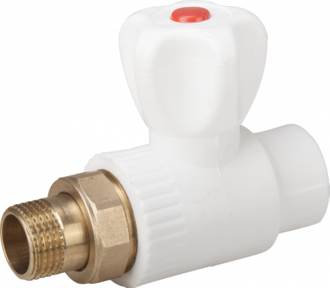 Casa si gradina - Robinet Drept pentru Calorifer PP-R  ESS / Dp[mm]: 20; Df[inch]: 1/2