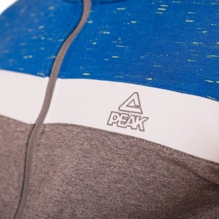 Bluza cu fermoar PEAK Advance gri/albastru [2]