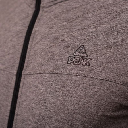 Bluza cu fermoar PEAK Crew Gri Deschis [4]