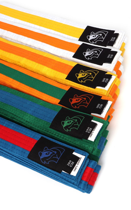 Centura Arte Martiale Dax Sports Galben/Portocaliu/Galben [2]